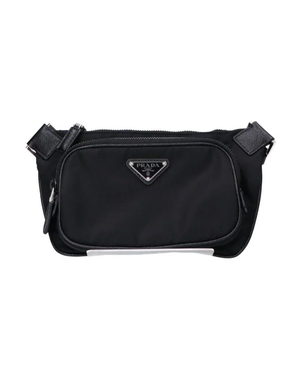 Prada Re-Nylon Saffiano Leather Shoulder